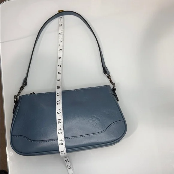 Patricia Nash Nova blue leather shoulder bag - Picture 15 of 16